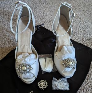 Angela Nuran wedding shoes sz 5.5